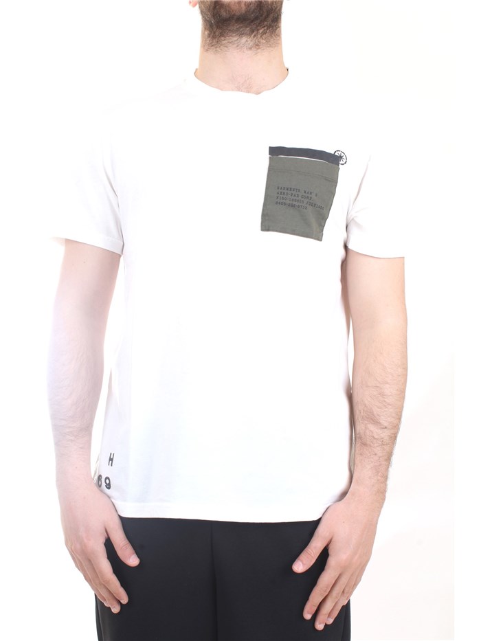 MANUEL RITZ 223344 White Clothing Man T-Shirt/Polo