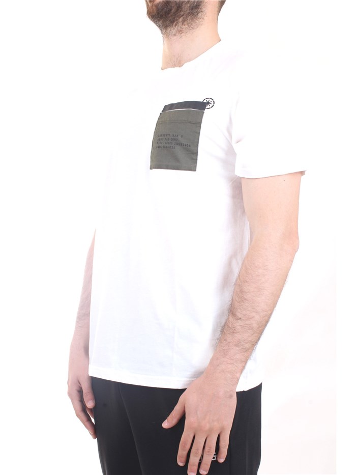 MANUEL RITZ 223344 White Clothing Man T-Shirt/Polo