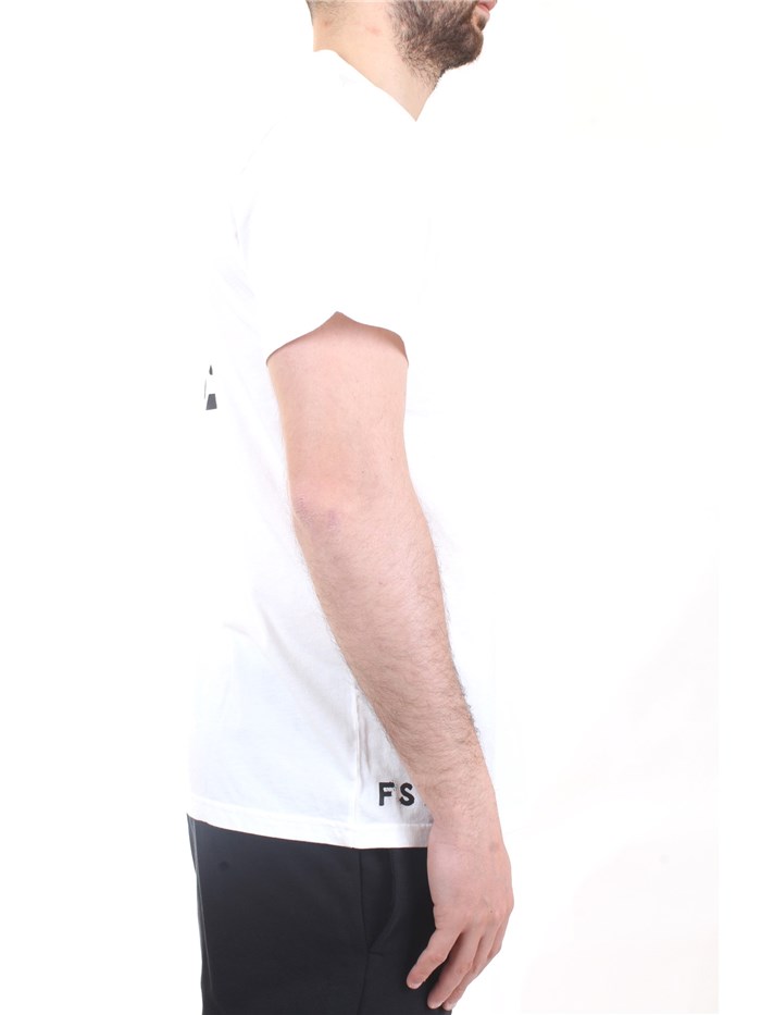 MANUEL RITZ 223344 White Clothing Man T-Shirt/Polo