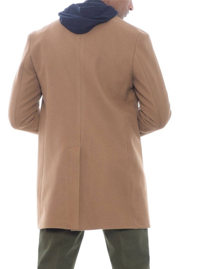 MANUEL RITZ 3532C4448 Beige Clothing Man Overcoat