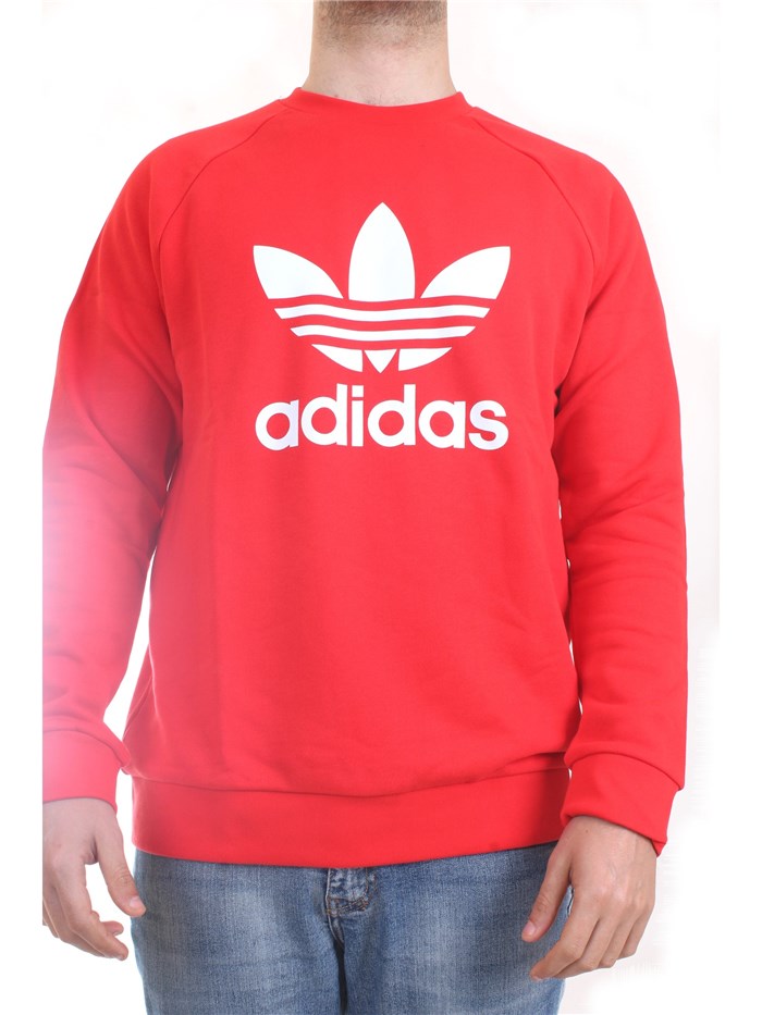 ADIDAS ORIGINALS HE9489 Rosso Abbigliamento Uomo Felpa