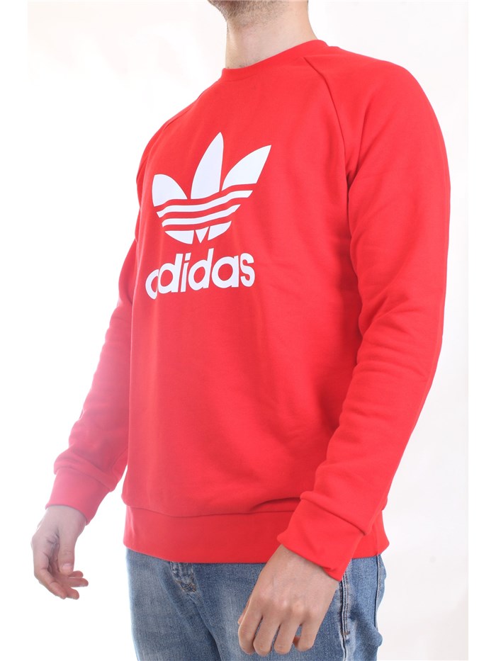 ADIDAS ORIGINALS HE9489 Rosso Abbigliamento Uomo Felpa