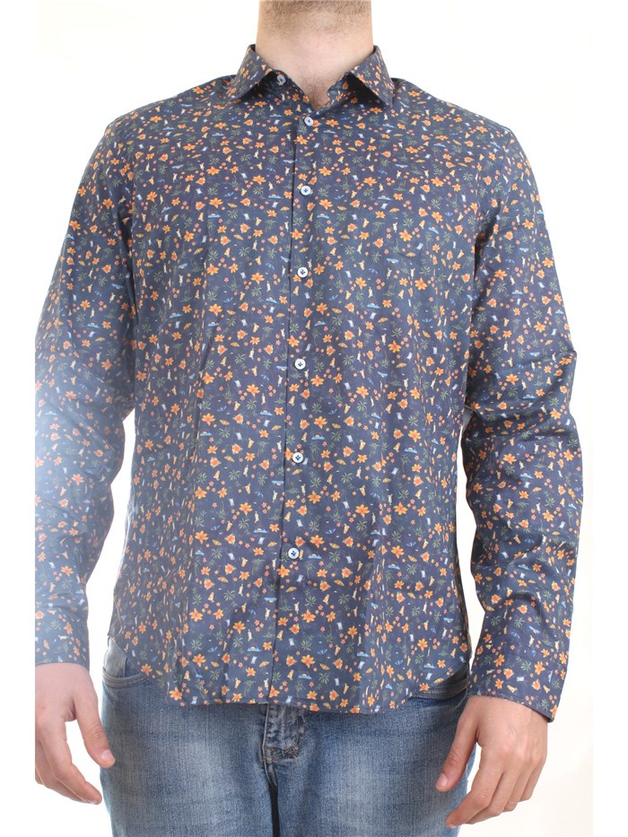 MANUEL RITZ 3232E601L 223291 Blue Clothing Man Shirt MANUEL RITZ 3232E601L 223291 Blue Clothing Man Shirt