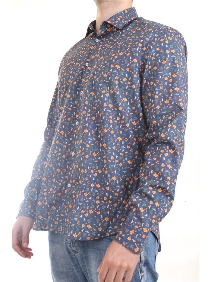 MANUEL RITZ 3232E601L 223291 Blue Clothing Man Shirt