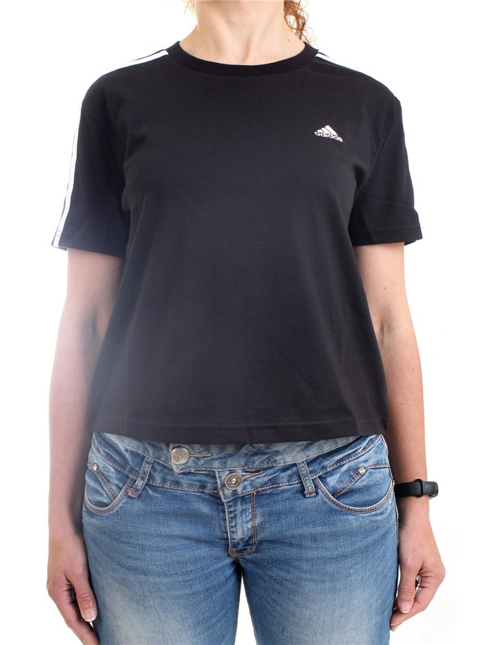 ADIDAS PERFORMANCE GL07 Black Clothing Woman T-Shirt/Polo