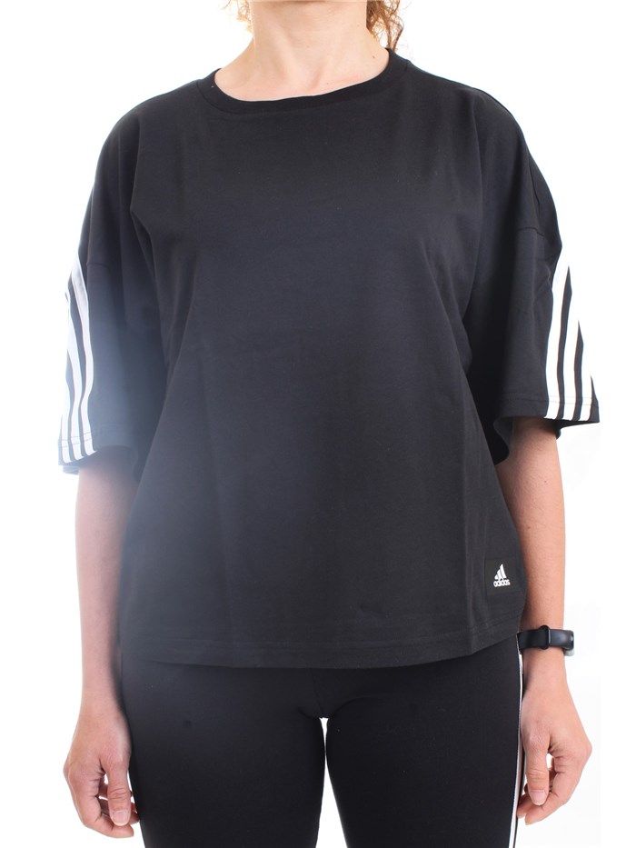 ADIDAS PERFORMANCE HE03 Black Clothing Woman T-Shirt/Polo