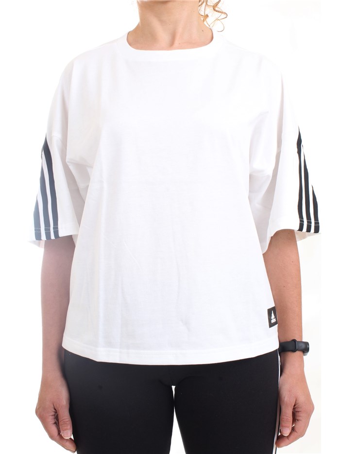 ADIDAS PERFORMANCE HE03 White Clothing Woman T-Shirt/Polo