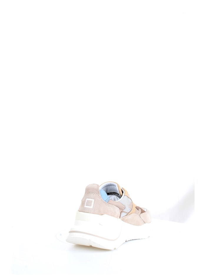 D.A.T.E. W371-FG-NY Beige Shoes Woman Sneakers