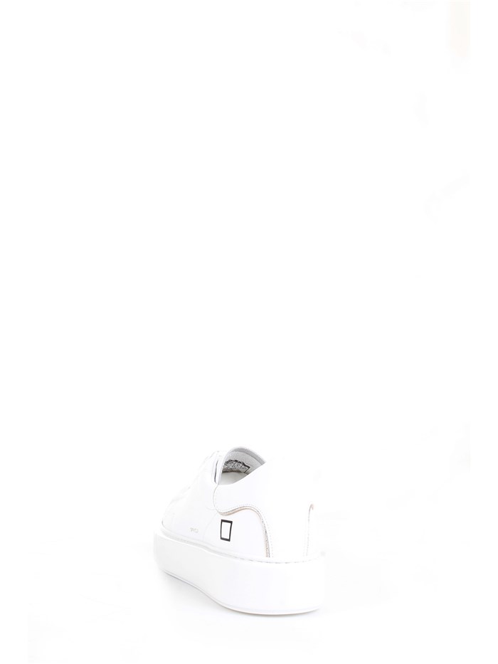 D.A.T.E. W371-SF-CA White Shoes Woman Sneakers
