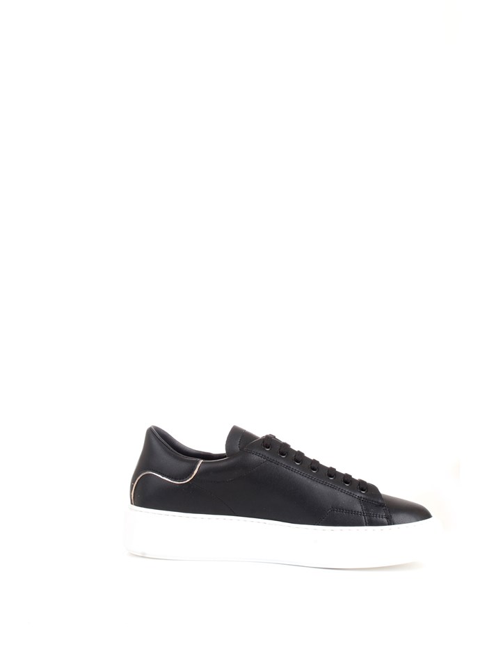 D.A.T.E. W371-SF-CA Black Shoes Woman Sneakers