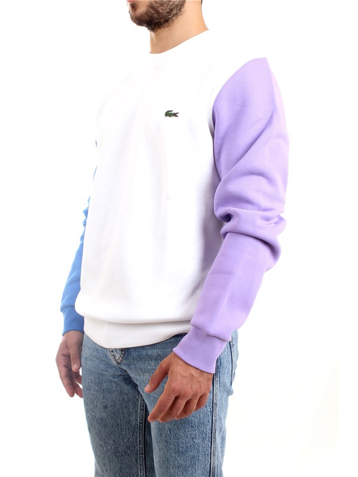 Lacoste SH9615 00 White Clothing Unisex Sweater