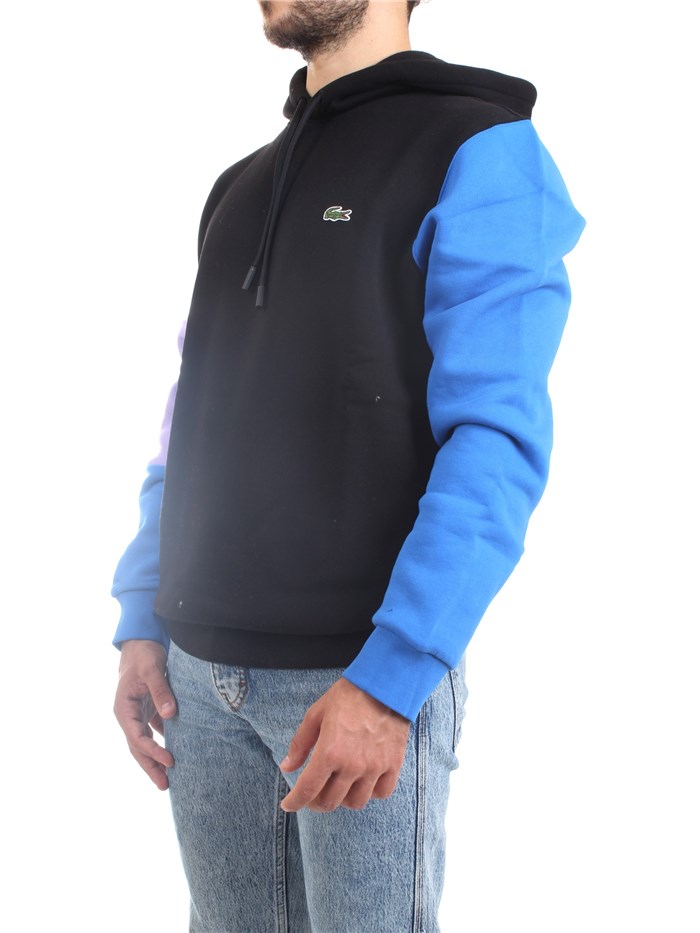 Lacoste SH9620 00 Nero Abbigliamento Unisex Felpa