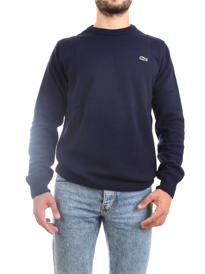 Lacoste AH3449 00 Blue Clothing Man Pullover
