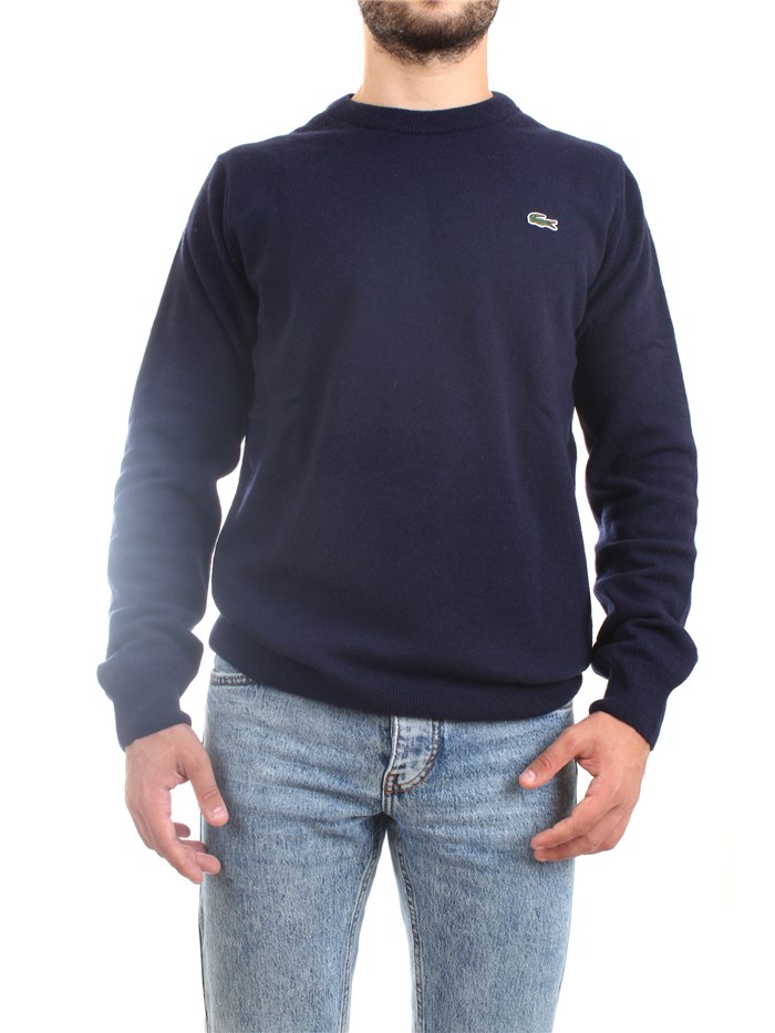 Lacoste AH3449 00 Blu Abbigliamento Uomo Maglioni Lacoste AH3449 00 Blu Abbigliamento Uomo Maglioni