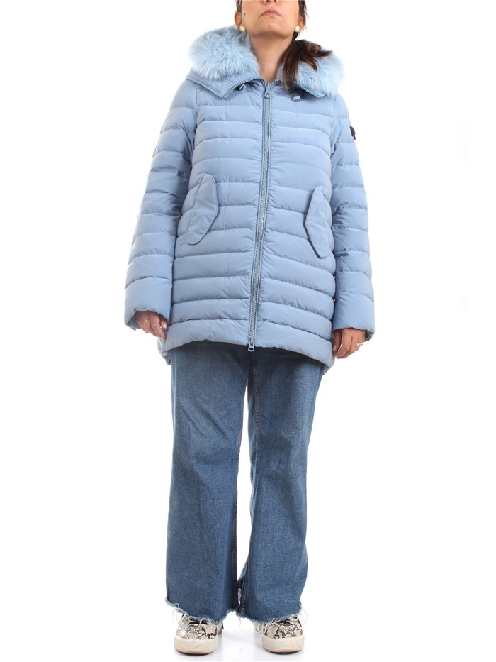 PEUTEREY PED4017 Light blue Clothing Woman Duvet PEUTEREY PED4017 Light blue Clothing Woman Duvet