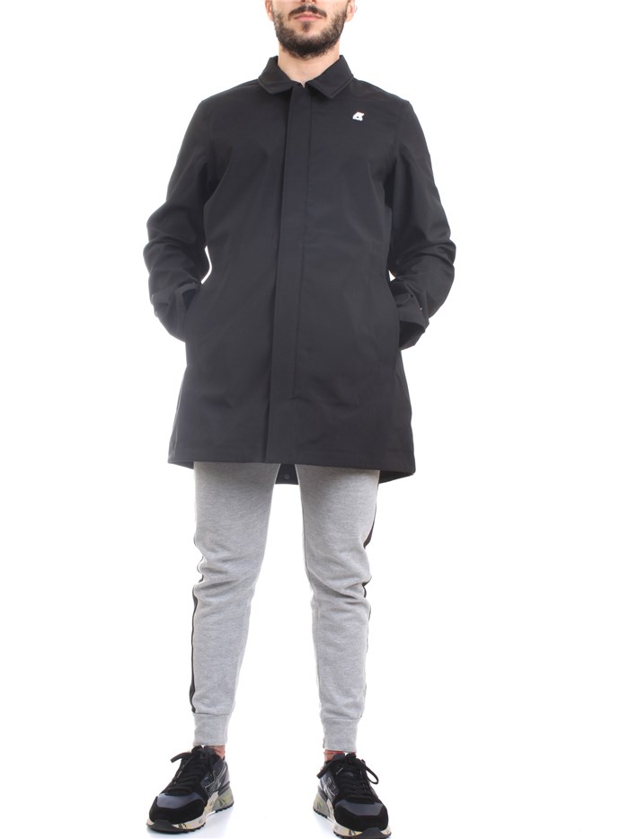 K-WAY k5112vw Black Clothing Man PARKA K-WAY k5112vw Black Clothing Man PARKA