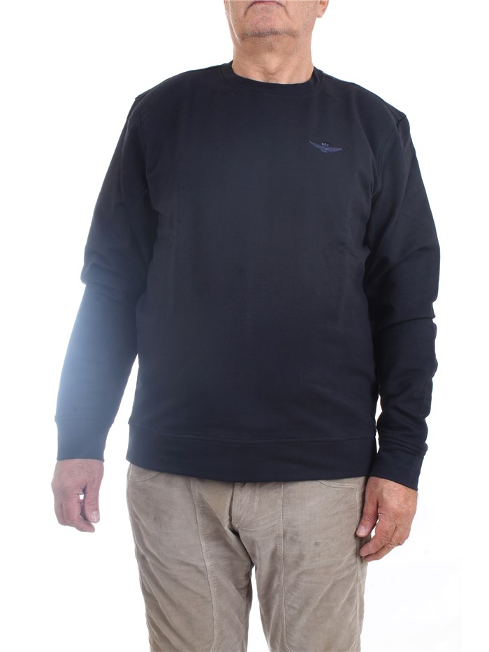 AERONAUTICA MILITARE 222FE1710F439 Blue Clothing Man Sweater