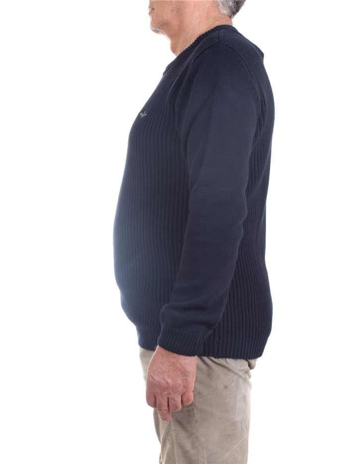 AERONAUTICA MILITARE 222MA1403L409 Blue Clothing Man Sweater