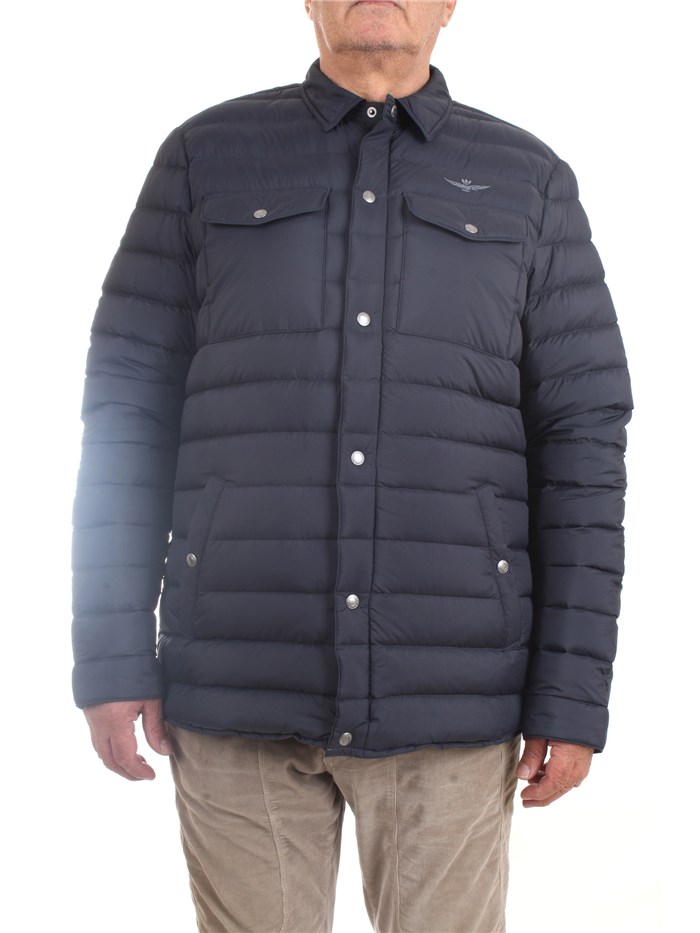 AERONAUTICA MILITARE 222AB2032CT3016 Blue Clothing Man Duvet AERONAUTICA MILITARE 222AB2032CT3016 Blue Clothing Man Duvet