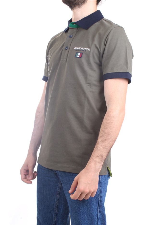 AERONAUTICA MILITARE 231PO1679P173 verdone Abbigliamento Uomo Polo