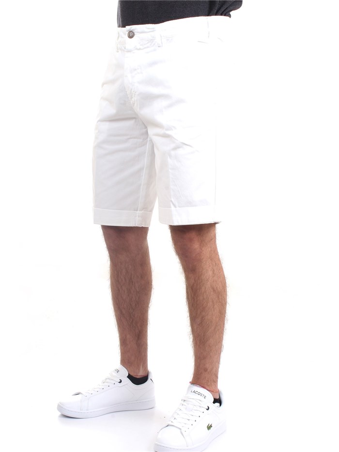 40 Weft SERGENTBE 1683 Bianco Abbigliamento Uomo Bermuda