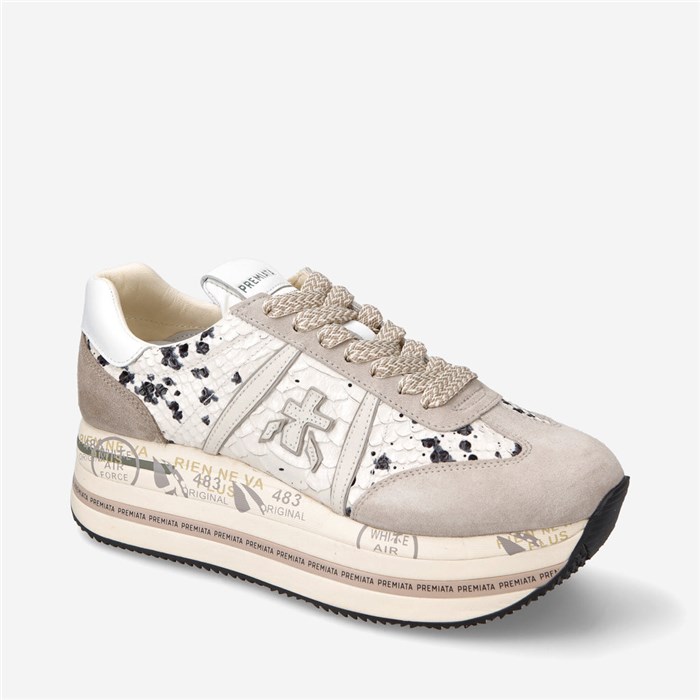 PREMIATA 6497 Beige Shoes Woman Sneakers