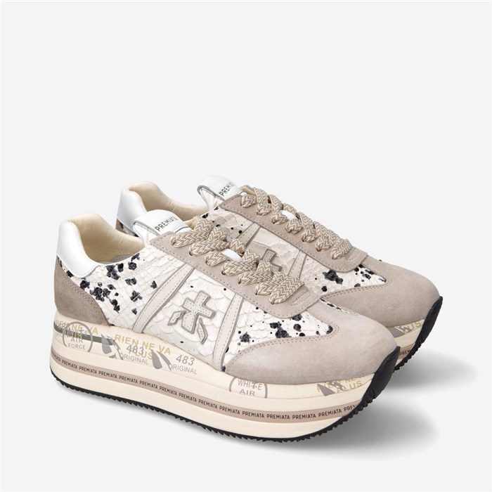 PREMIATA 6497 Beige Shoes Woman Sneakers