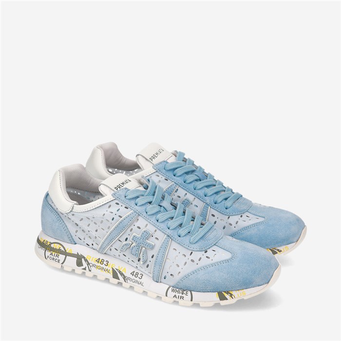 PREMIATA 6700 Light blue Shoes Woman Sneakers