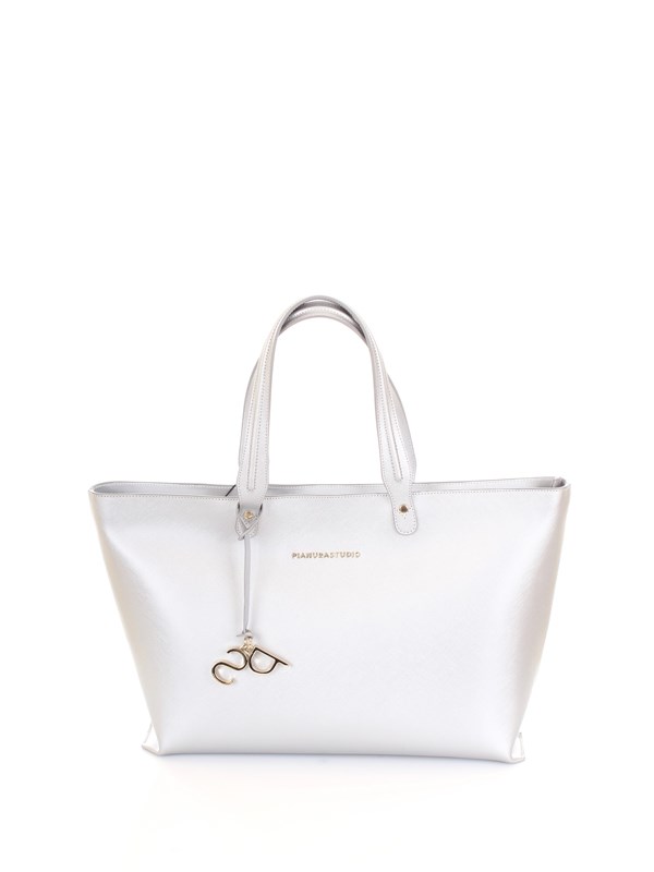 PIANURA STUDIO P16GLWA10000 Argento Accessori Donna Shopper