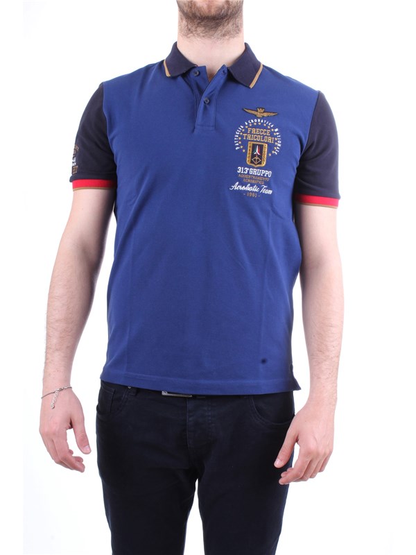 AERONAUTICA MILITARE 191PO1352P138 Blue Clothing Man Polo shirt AERONAUTICA MILITARE 191PO1352P138 Blue Clothing Man Polo shirt