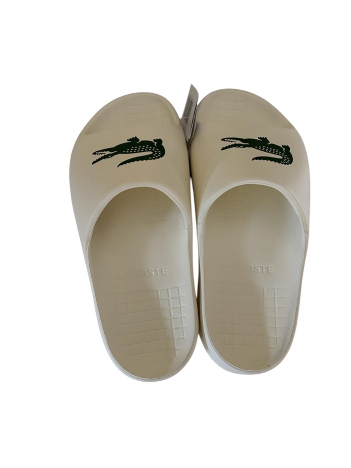 Lacoste 748CMA00221Y5 Bianco Scarpe Unisex Ciabatte Lacoste 748CMA00221Y5 Bianco Scarpe Unisex Ciabatte