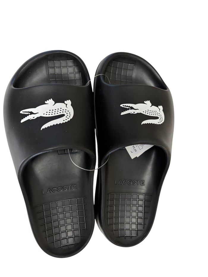 Lacoste 748CMA00221Y5 Nero Scarpe Unisex Ciabatte Lacoste 748CMA00221Y5 Nero Scarpe Unisex Ciabatte