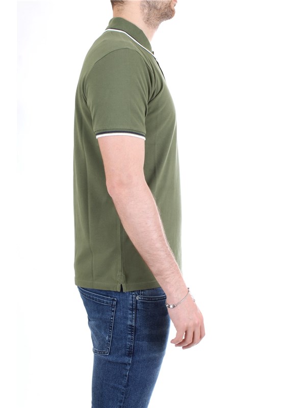 WOOLRICH WOPOL0522 Military green Clothing Man Polo shirt