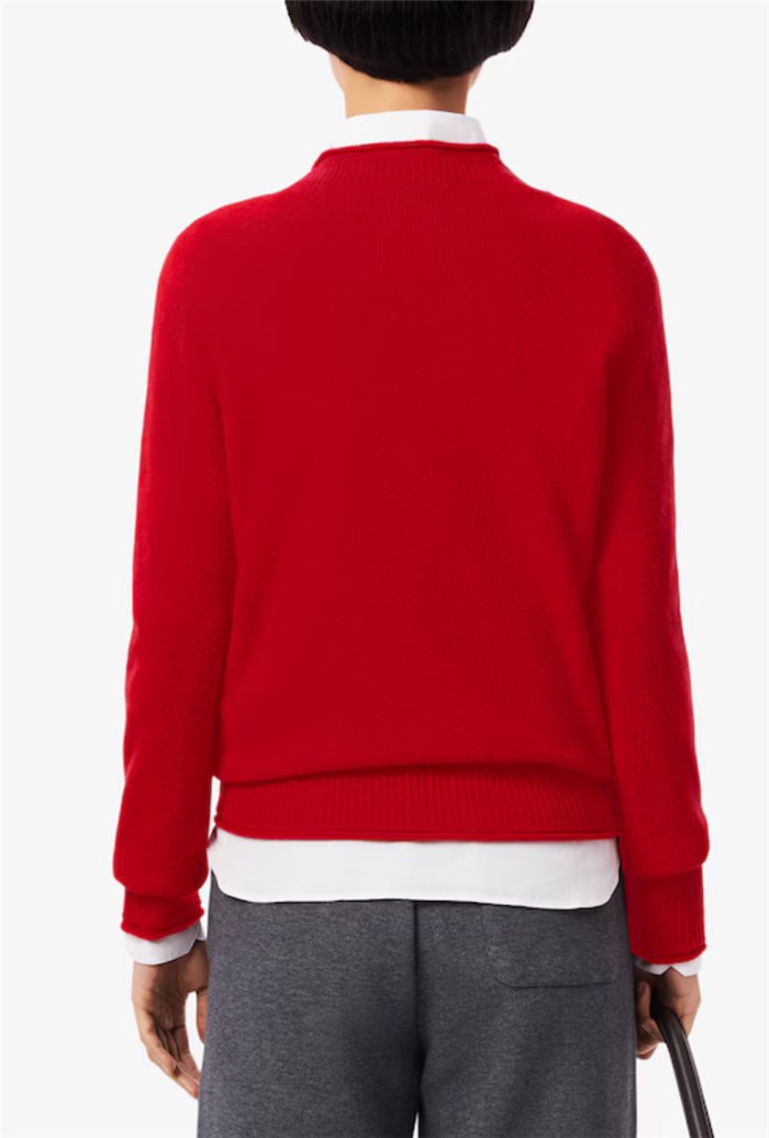 Lacoste AF4160 Rosso Abbigliamento Donna Maglioni