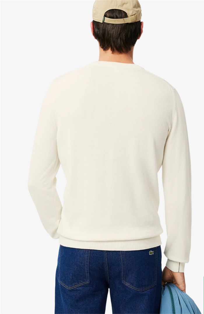 Lacoste AH0128 White Clothing Man Pullover