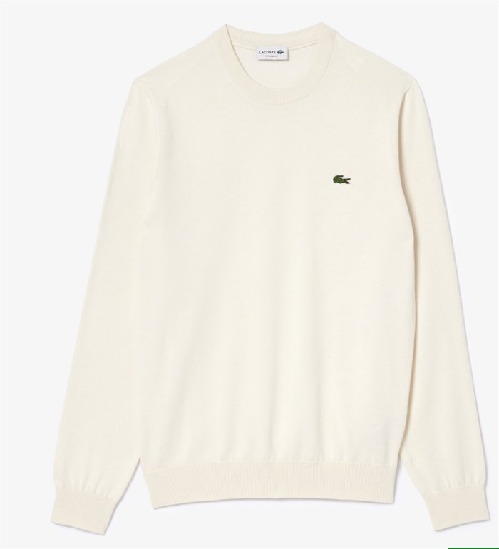 Lacoste AH0128 White Clothing Man Pullover