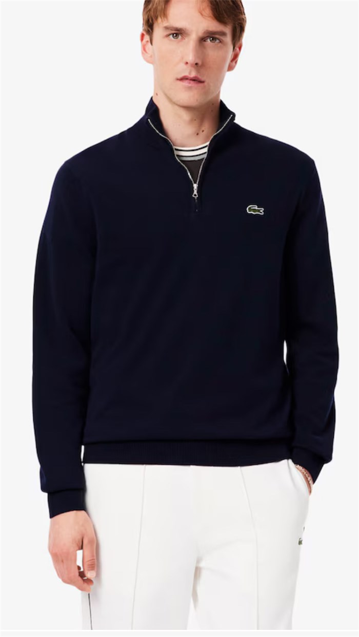 Lacoste AH1980 Blu Abbigliamento Uomo Maglia Lacoste AH1980 Blu Abbigliamento Uomo Maglia