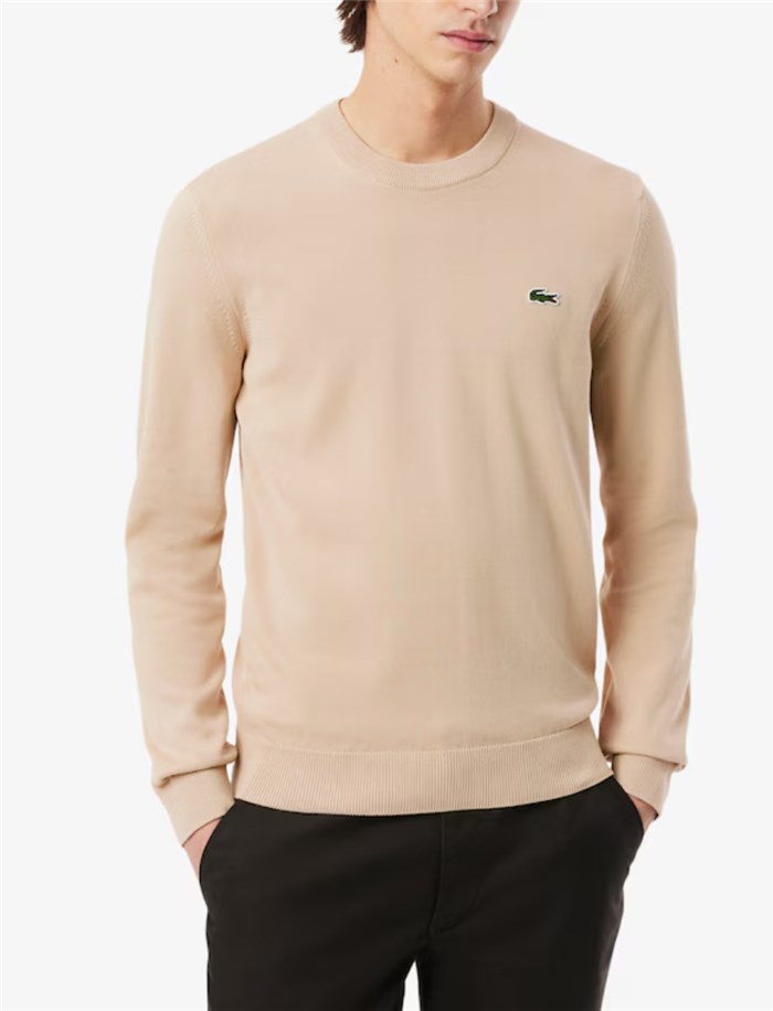 Lacoste AH1985 00 Beige Abbigliamento Uomo Pullover Lacoste AH1985 00 Beige Abbigliamento Uomo Pullover