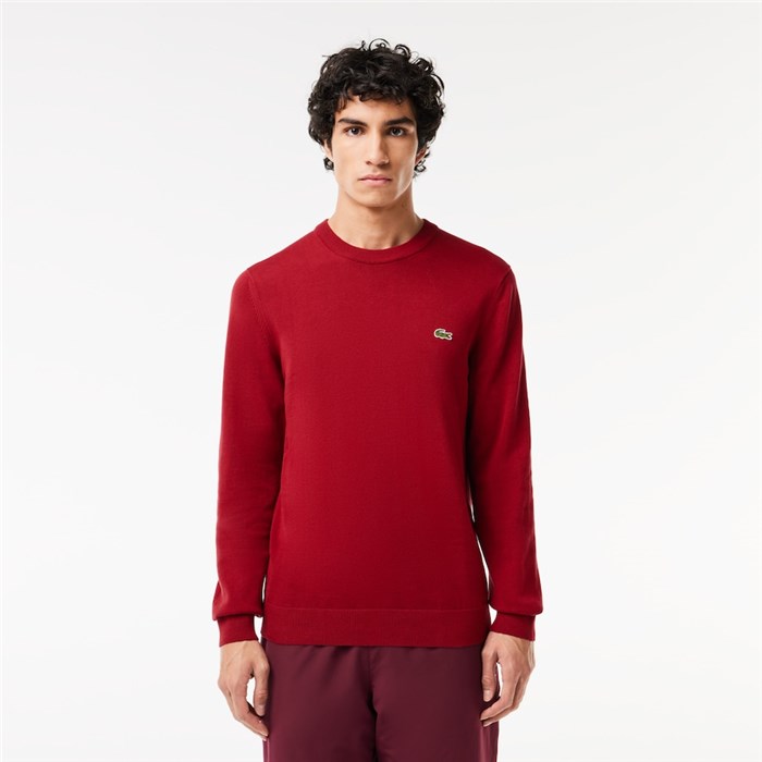 Lacoste AH1985 00 Bordeaux Abbigliamento Uomo Pullover