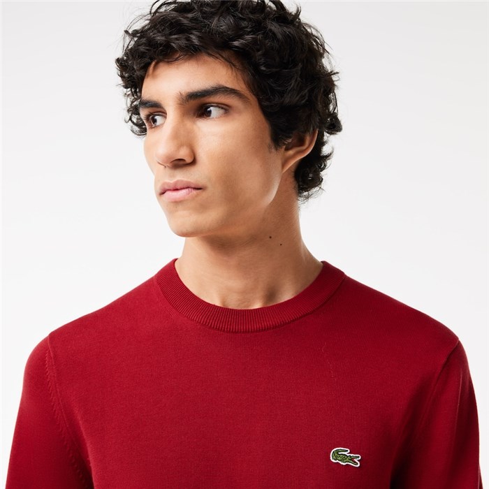 Lacoste AH1985 00 Bordeaux Abbigliamento Uomo Pullover