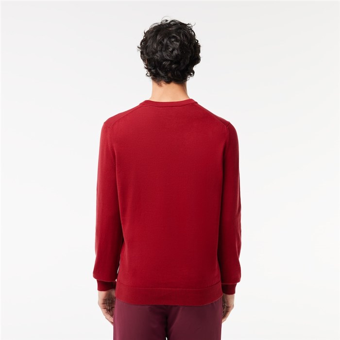 Lacoste AH1985 00 Bordeaux Abbigliamento Uomo Pullover