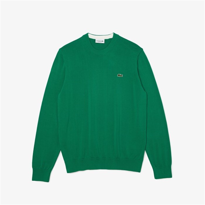 Lacoste AH1985 00 Green Clothing Man Pullover Lacoste AH1985 00 Green Clothing Man Pullover