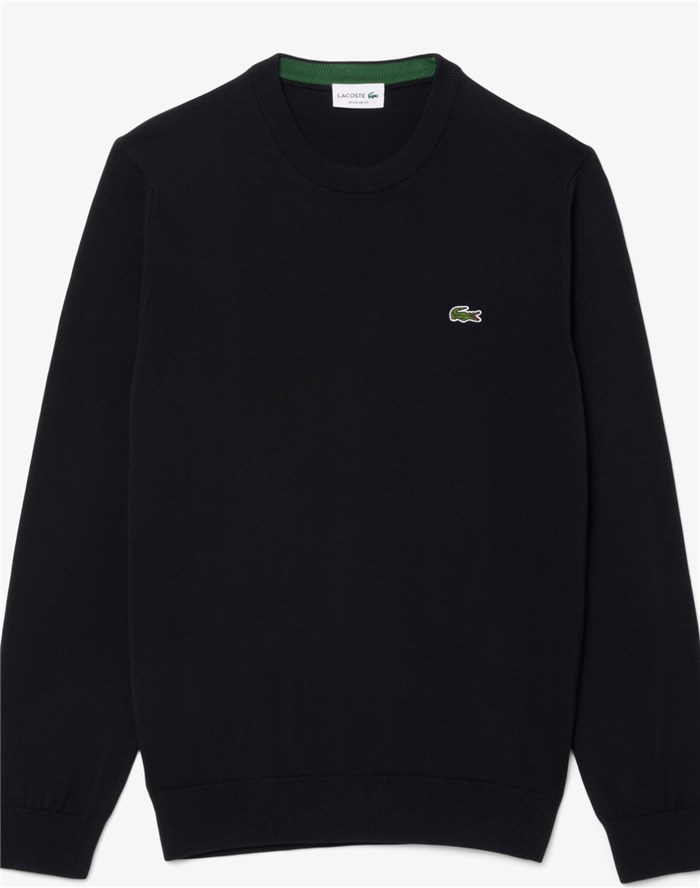 Lacoste AH1985 00 Nero Abbigliamento Uomo Pullover