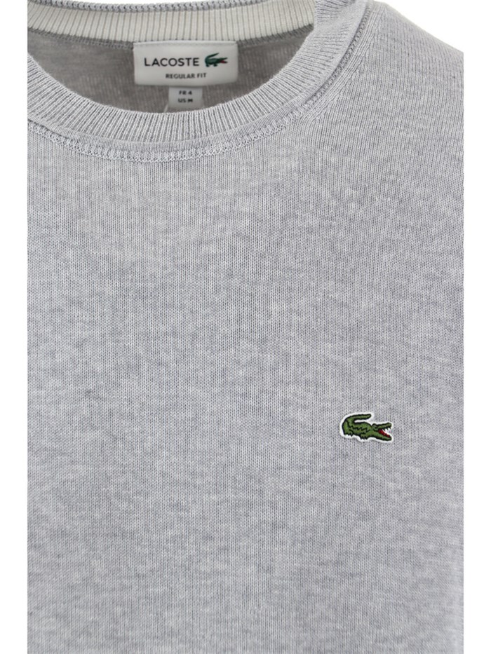Lacoste AH2193 00 Grigio Abbigliamento Uomo Maglia