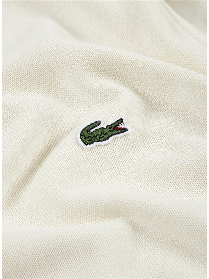 Lacoste AH2193 00 Latte Abbigliamento Uomo Maglia