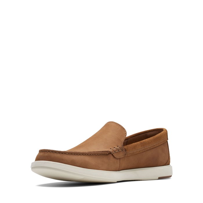 Clarks Bratton Loafer Cuoio Scarpe Uomo Mocassini