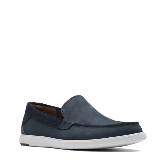 Clarks Bratton Loafer Blue Shoes Man Loafers