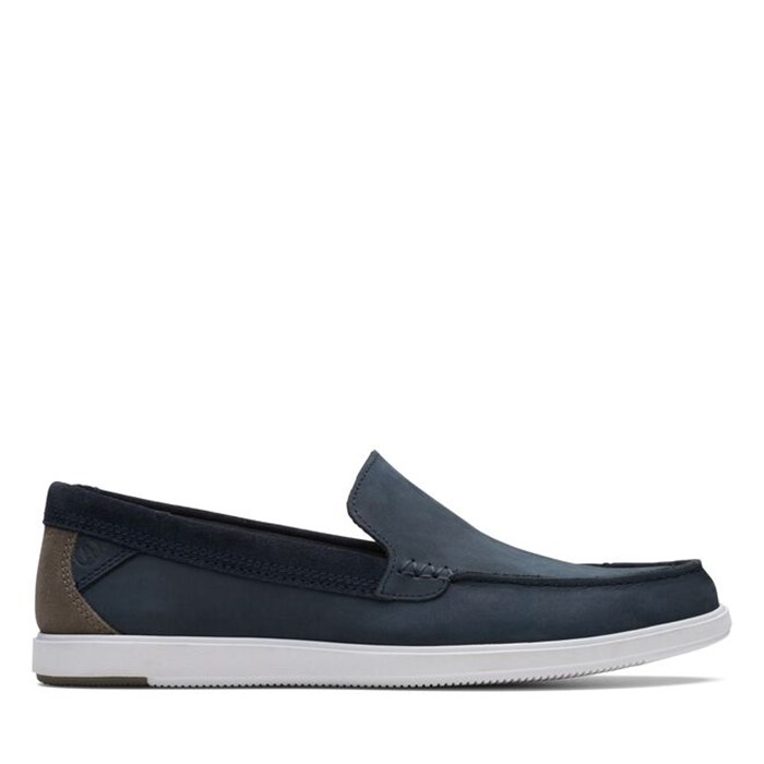 Clarks Bratton Loafer Blue Shoes Man Loafers