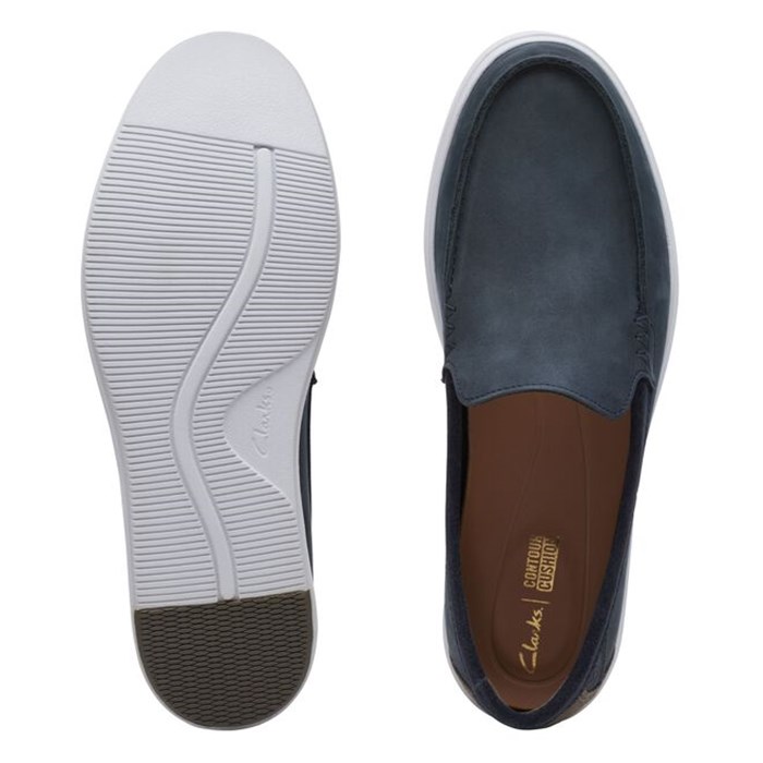 Clarks Bratton Loafer Blue Shoes Man Loafers