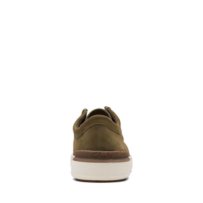 Clarks Court Lite Wally Green Shoes Man Sneakers